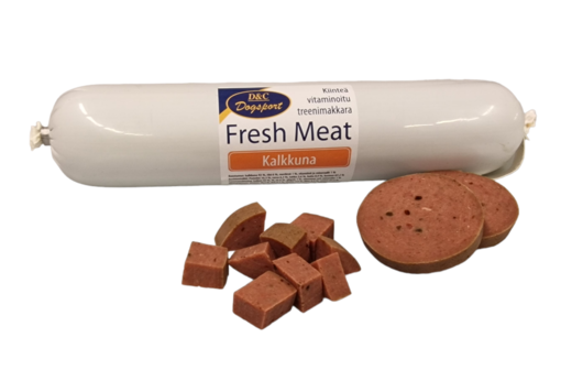 D&C Fresh Meat Kalkon korv 20 x 400 g för hundar