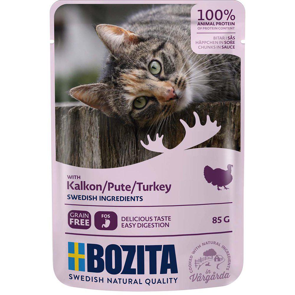 Bozita Kalkonbitar i Sås för Katter 12 x 85 g