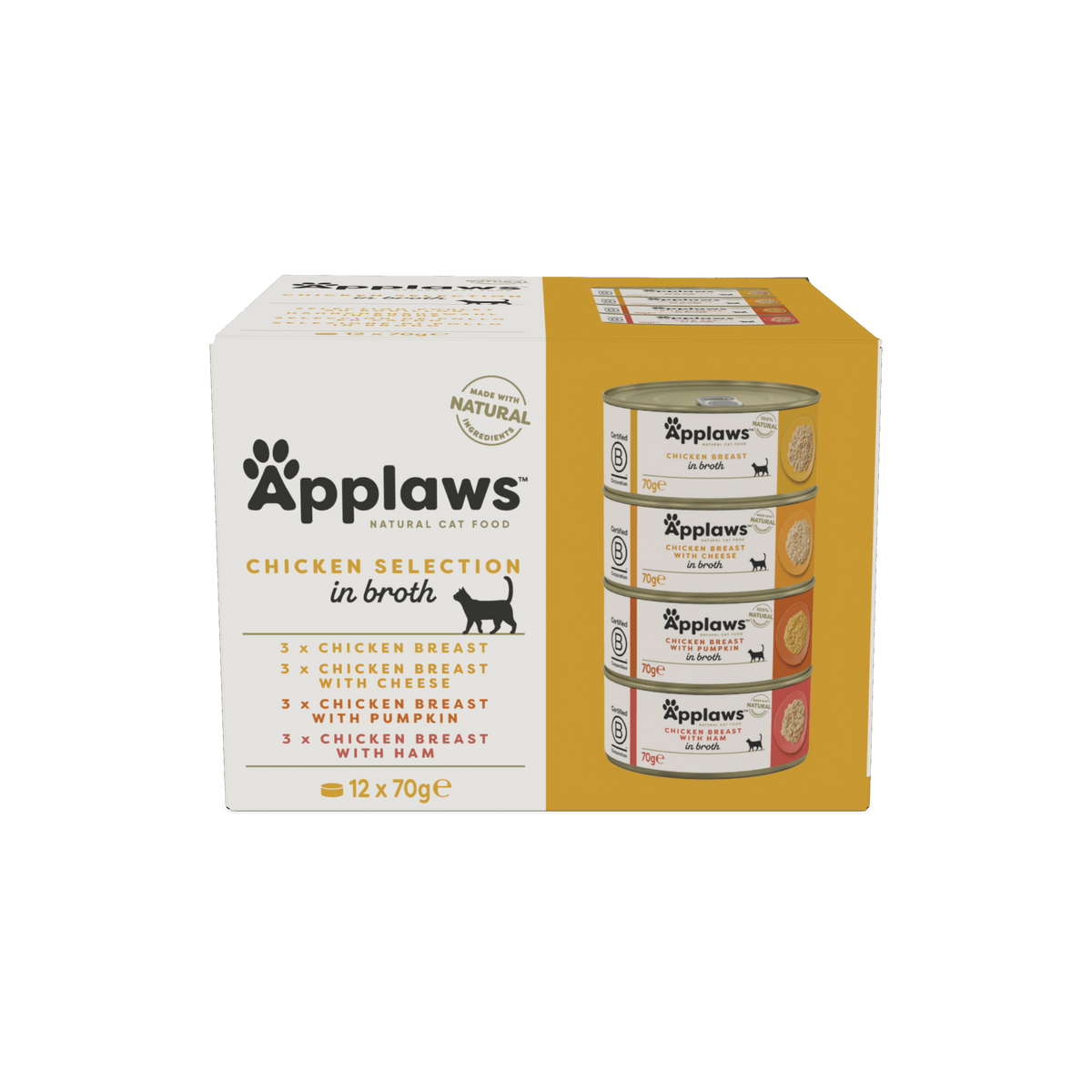 Applaws Adult Chicken Selection Multipack in Broth 12 x 70 g