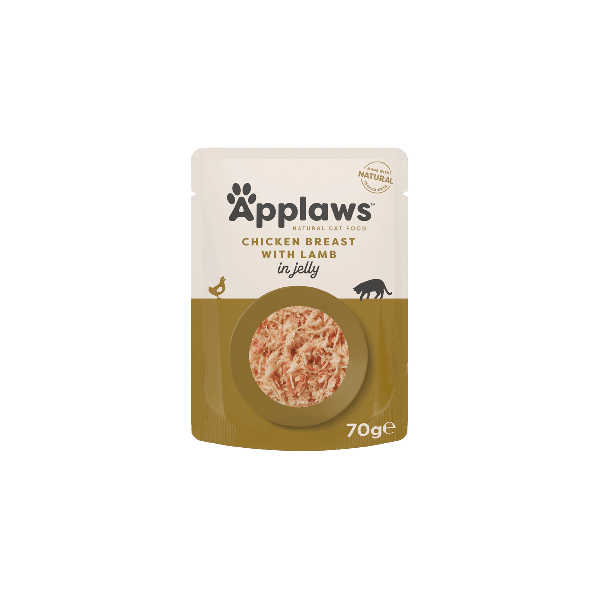 Applaws Adult Kycklingbröst med Lamm i Gelé 70 g våtfoder för katter