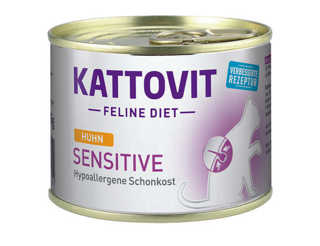 Kattovit Sensitive Kyckling för katter 12 x 185 g