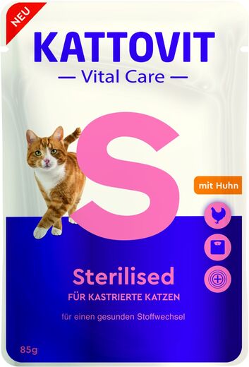 Kattovit Vital Care Sterilized with Chicken for cats 85 g