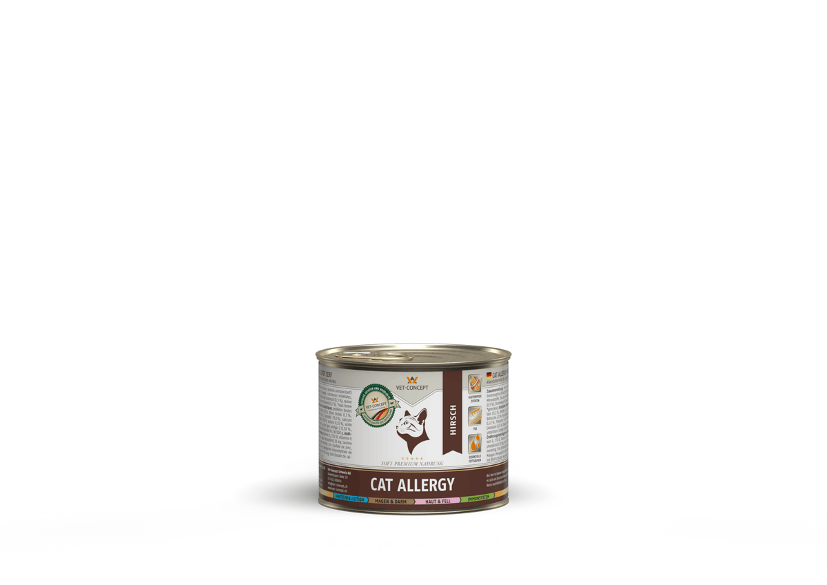 Vet Concept Cat Menu Allergy Deer märgtoit tundliku seedimisega kassidele 6 x 200 g MULTIPAKK