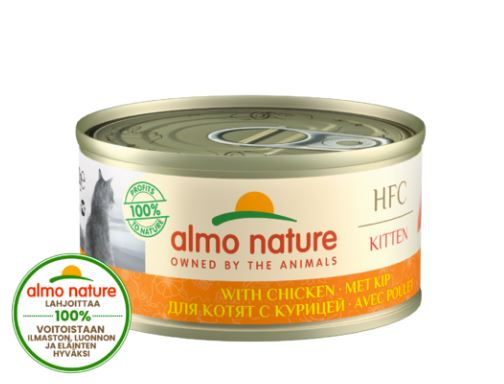 Almo Nature HFC Natural Kitten Kyckling 24 x 70 g våtfoder för kattungar