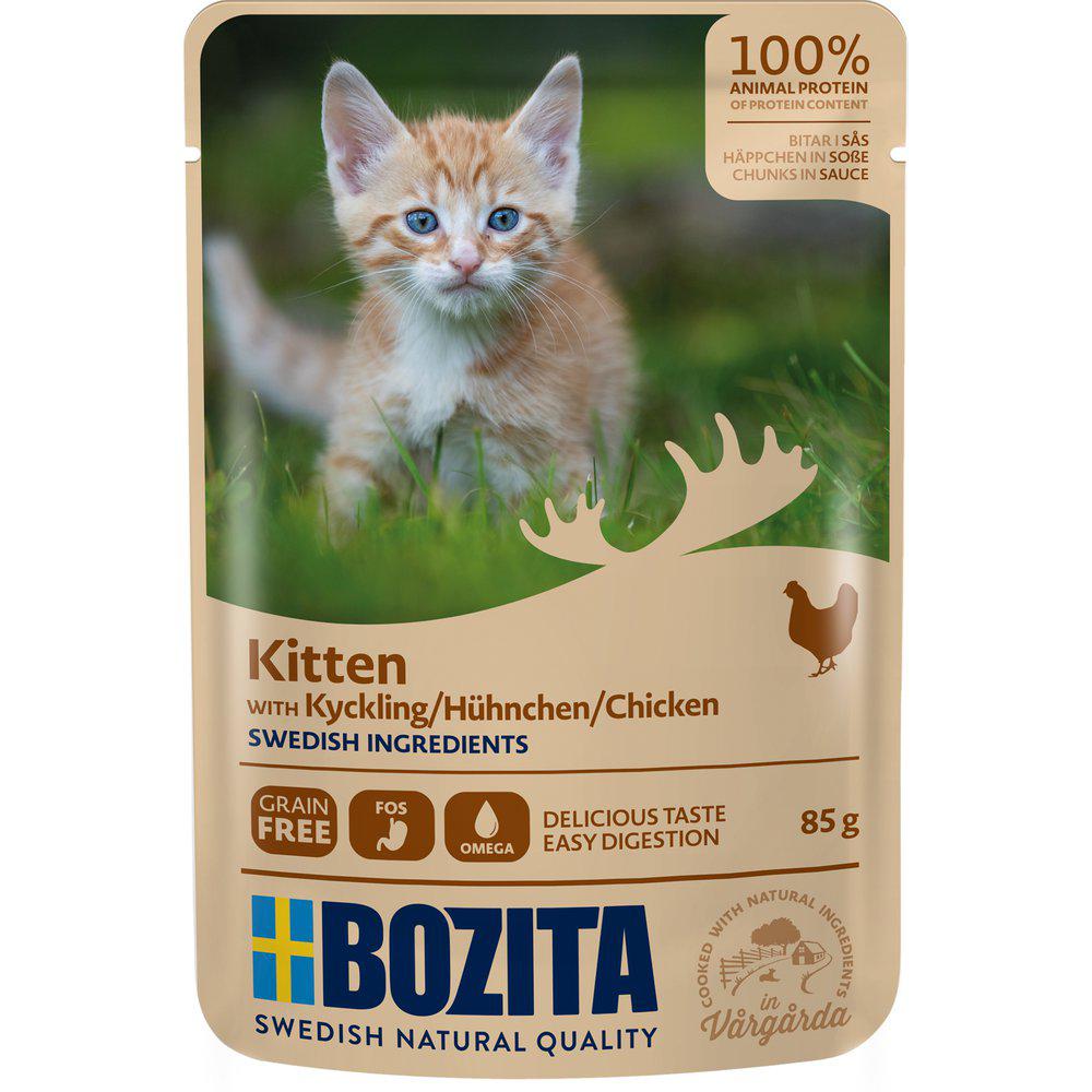 Bozita Kitten Kyckling i Sås för Katter 12 x 85 g