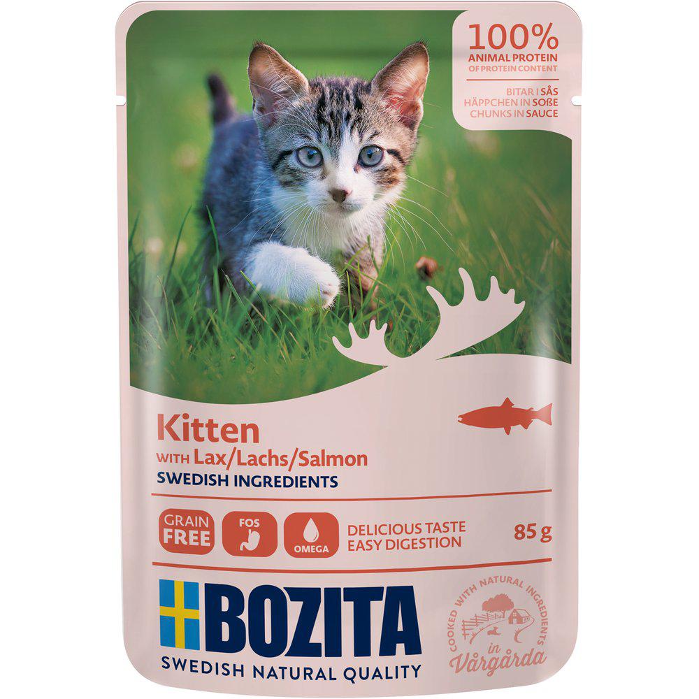 Bozita Kitten Lax i Sås för Katter 12 x 85 g