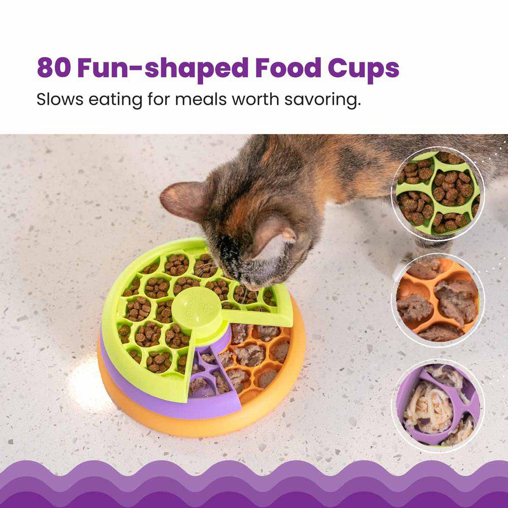 Nina Ottosson Kitty Lickin' Layers Activity Toy – 3-Level Puzzle Feeder