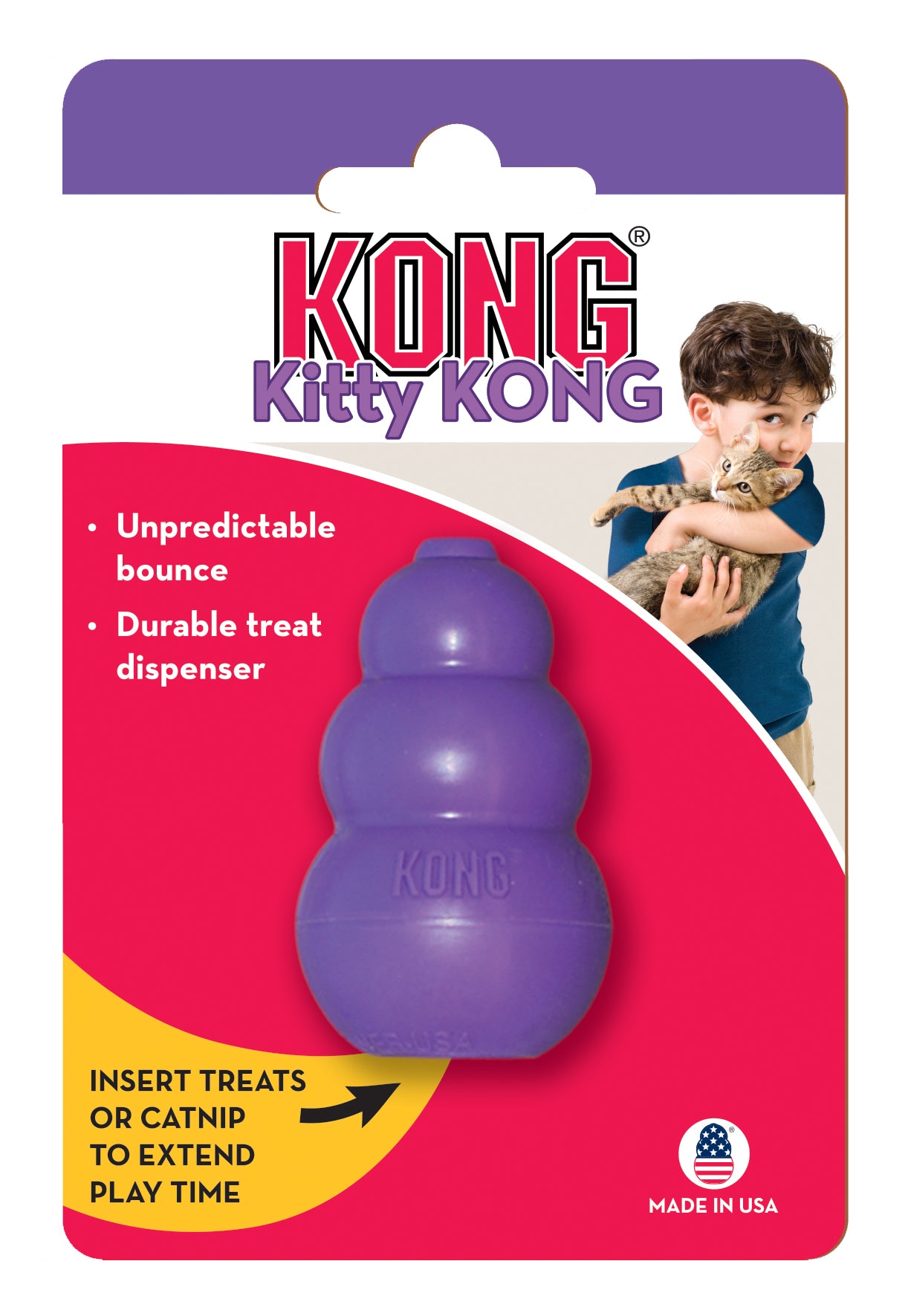 Kitty Kong treat dispenser for cats