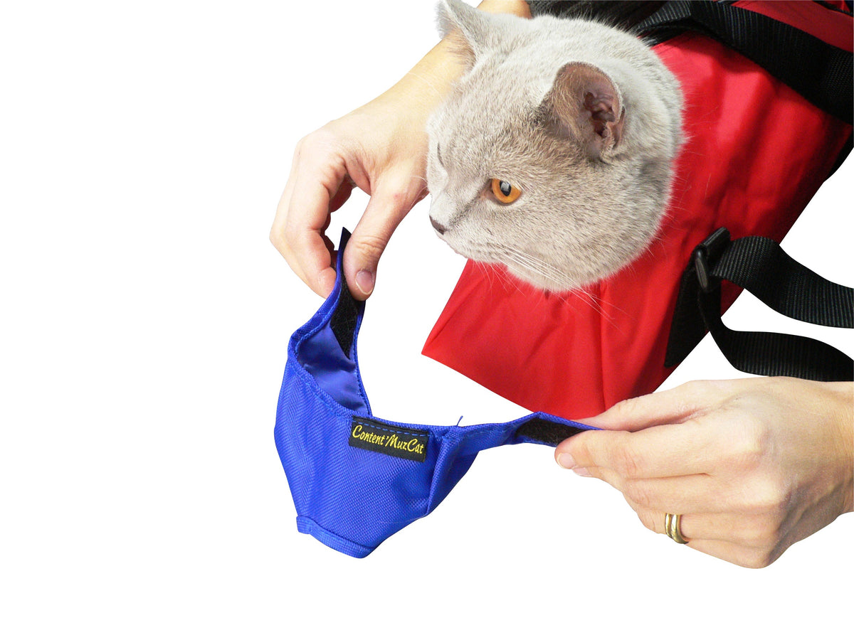 Buster Muzzle for Cats – Size M (Blue)