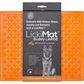 LickiMat Buddy Large orange 28 x 28 cm