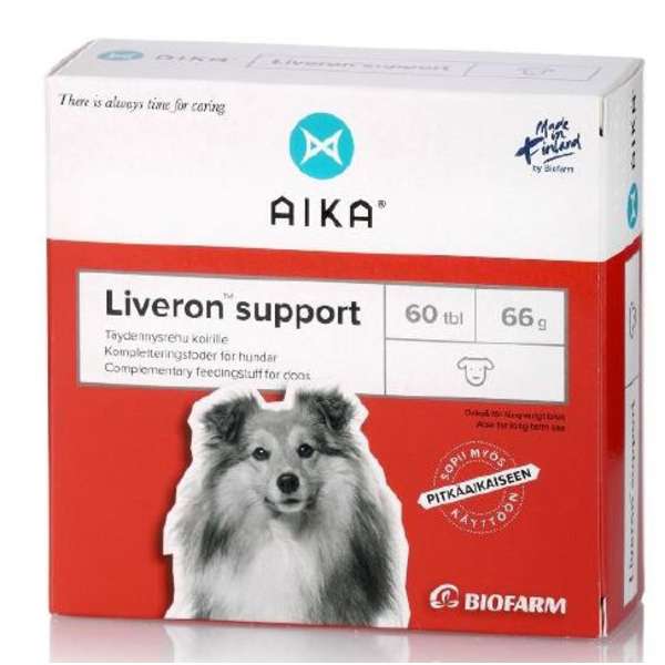 AIKA Liveron Support för hundar 60 tabletter