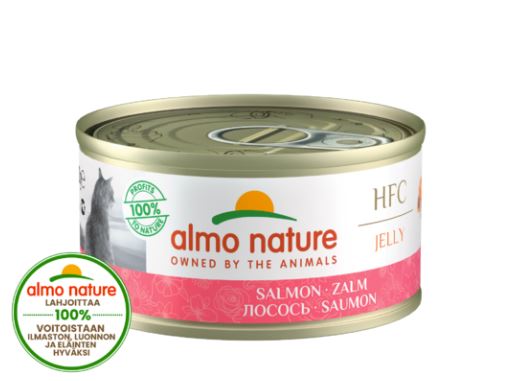 Almo Nature HFC Jelly märgtoit kassidele lõhe tarretises, 70 g