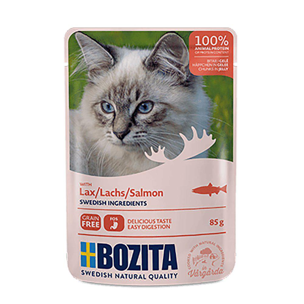 Bozita Lax i Gelé för Katter 12 x 85 g