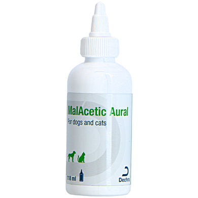 MalAcetic Aural Ear Cleanser 118 ml for cats and dogs