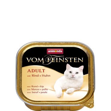 Animonda Vom Feinsten Adult Nötkött + Kyckling 100 g våtfoder för katter