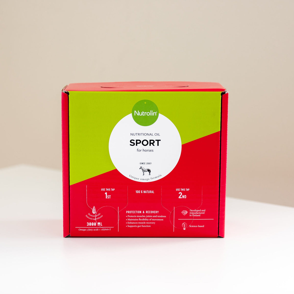 Nutrolin Horse Sport toidule lisatav õli sporthobustele 3000 ml