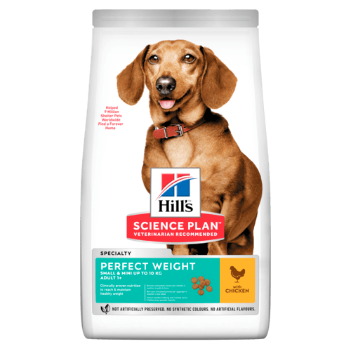 Hill's Science Plan Perfect Weight Small & Mini Adult med kyckling 1,5 kg för hundar