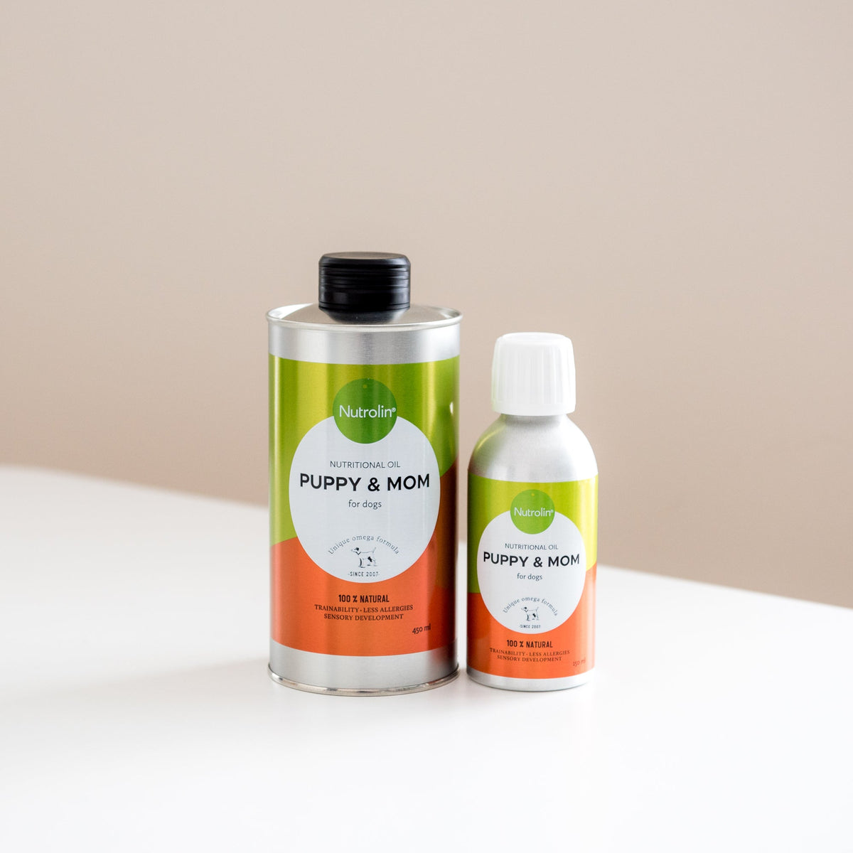 Nutrolin Puppy & Mom toidule lisatav õli kutsikatele ja tiinetele koertele 150 ml