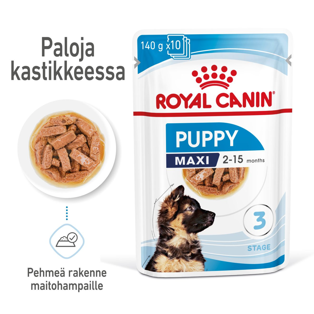 Royal Canin Maxi Puppy Gravy wet food for puppies 10 x 140 g