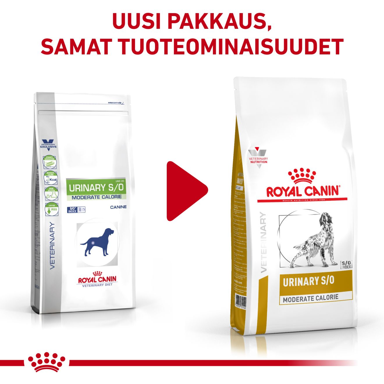 Royal Canin Veterinary Diets Urinary S/O Moderate Calorie torrfoder för hund 1,5 kg