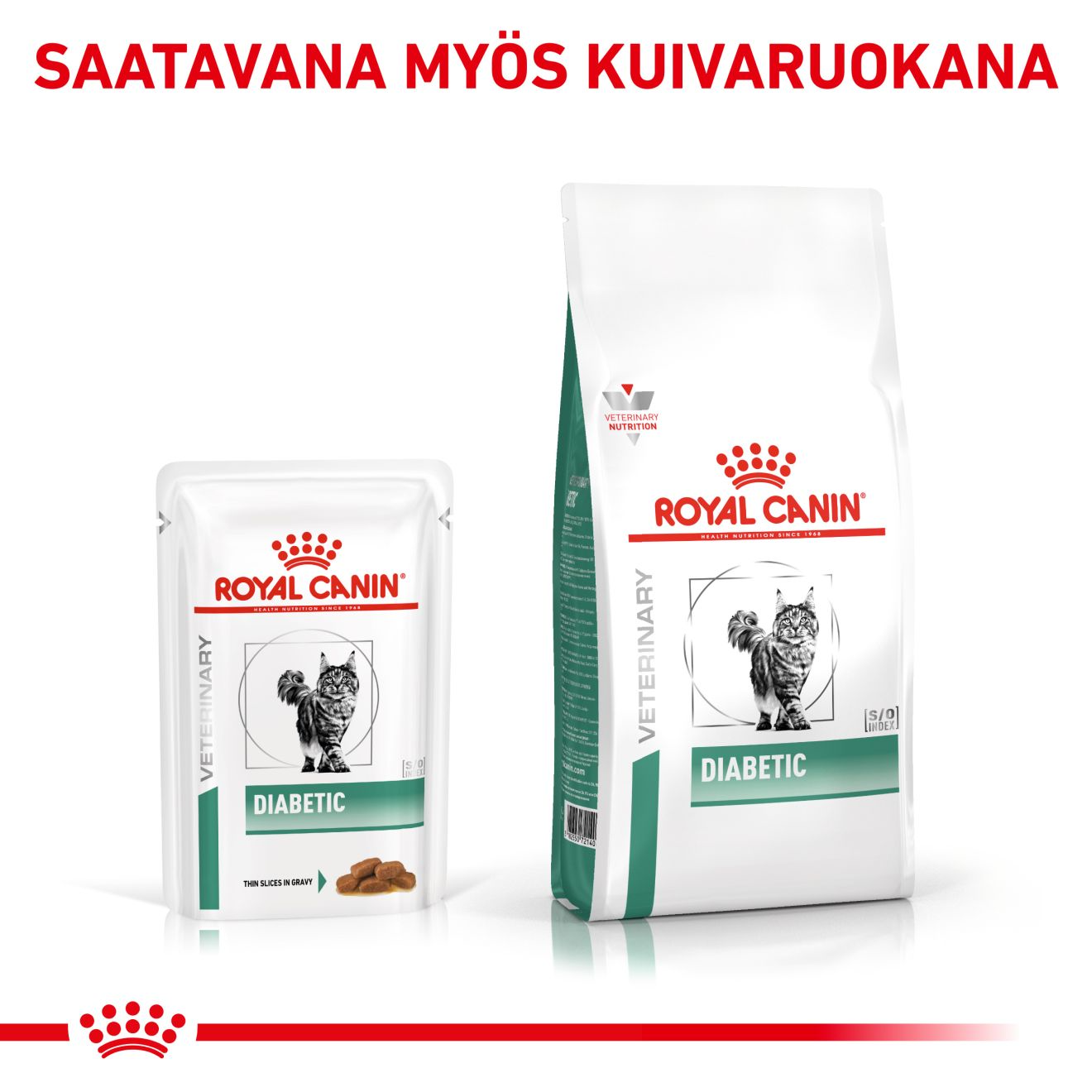 Royal Canin Veterinary Diets Weight Management Diabetic Bitar i sås våtfoder för katt 12 x 85 g