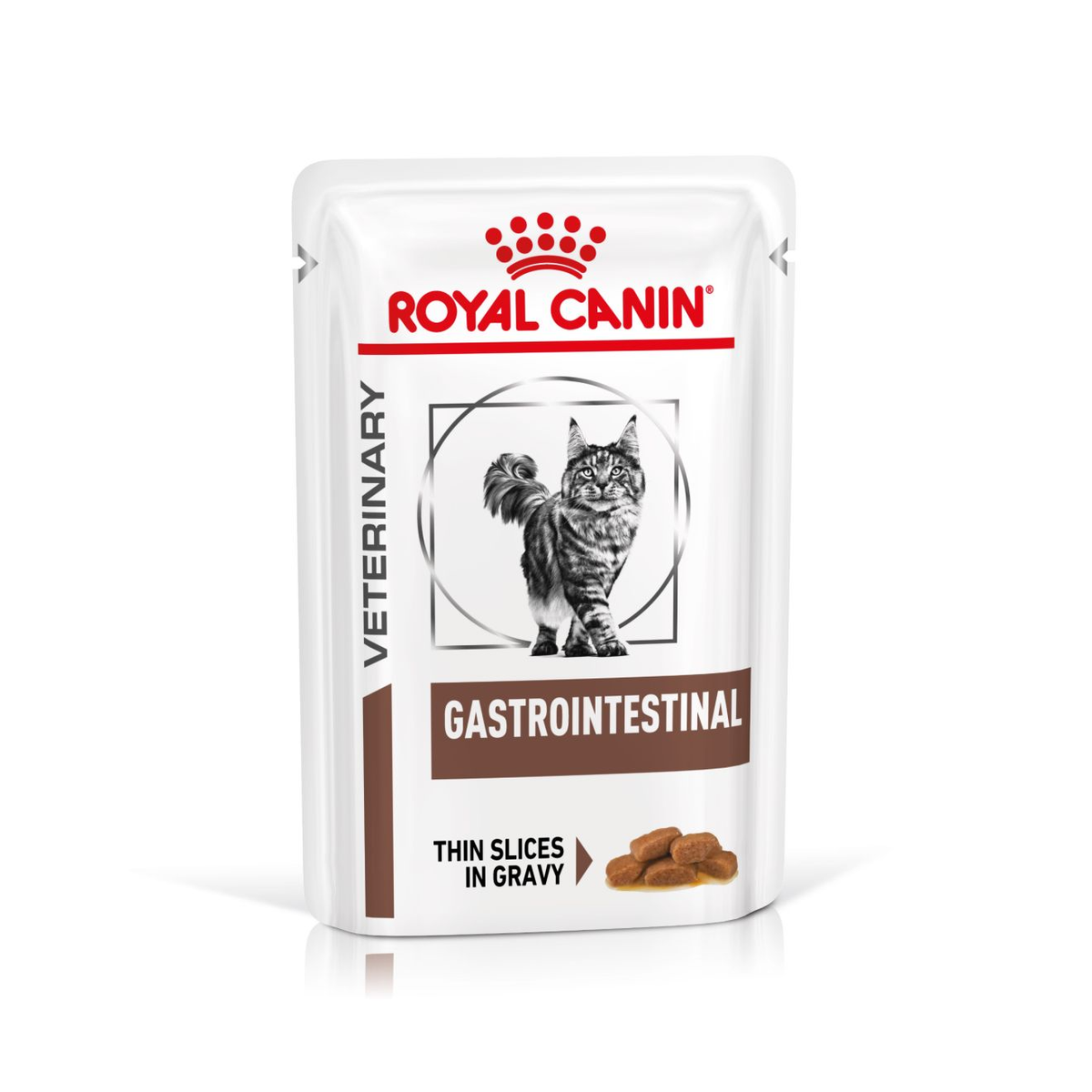 Royal Canin Veterinary Diets Gastrointestinal Thin Slices In Gravy wet cat food 12 x 85g