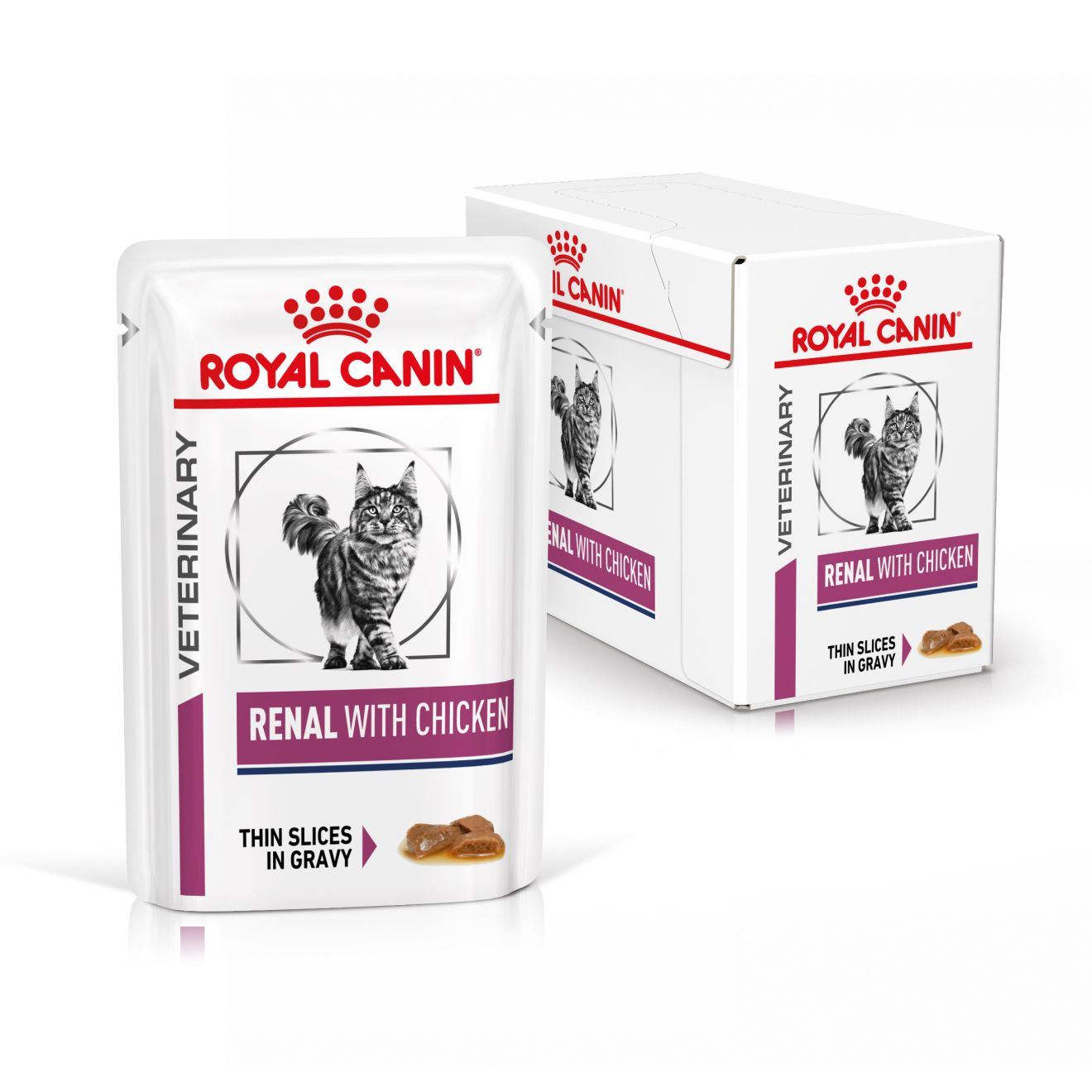Royal Canin Veterinary Diets Vital Renal Chicken märgtoit kassidele 12 × 85 g MULTIPAKK