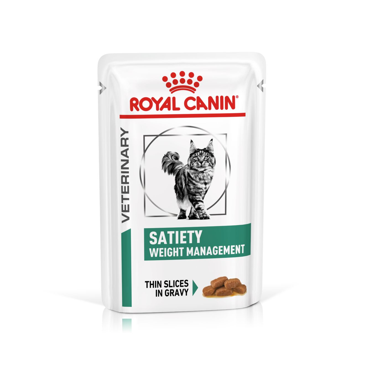 Royal Canin Veterinary Diets Weight Management Satiety Thin Slices In Gravy Pouch 12x85g våtfoder för katt