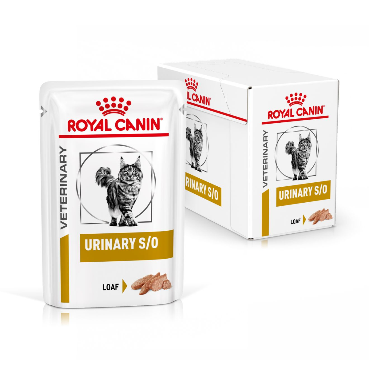 Royal Canin Veterinary Diets Urinary S/O Loaf Pouch wet cat food 12 x 85g