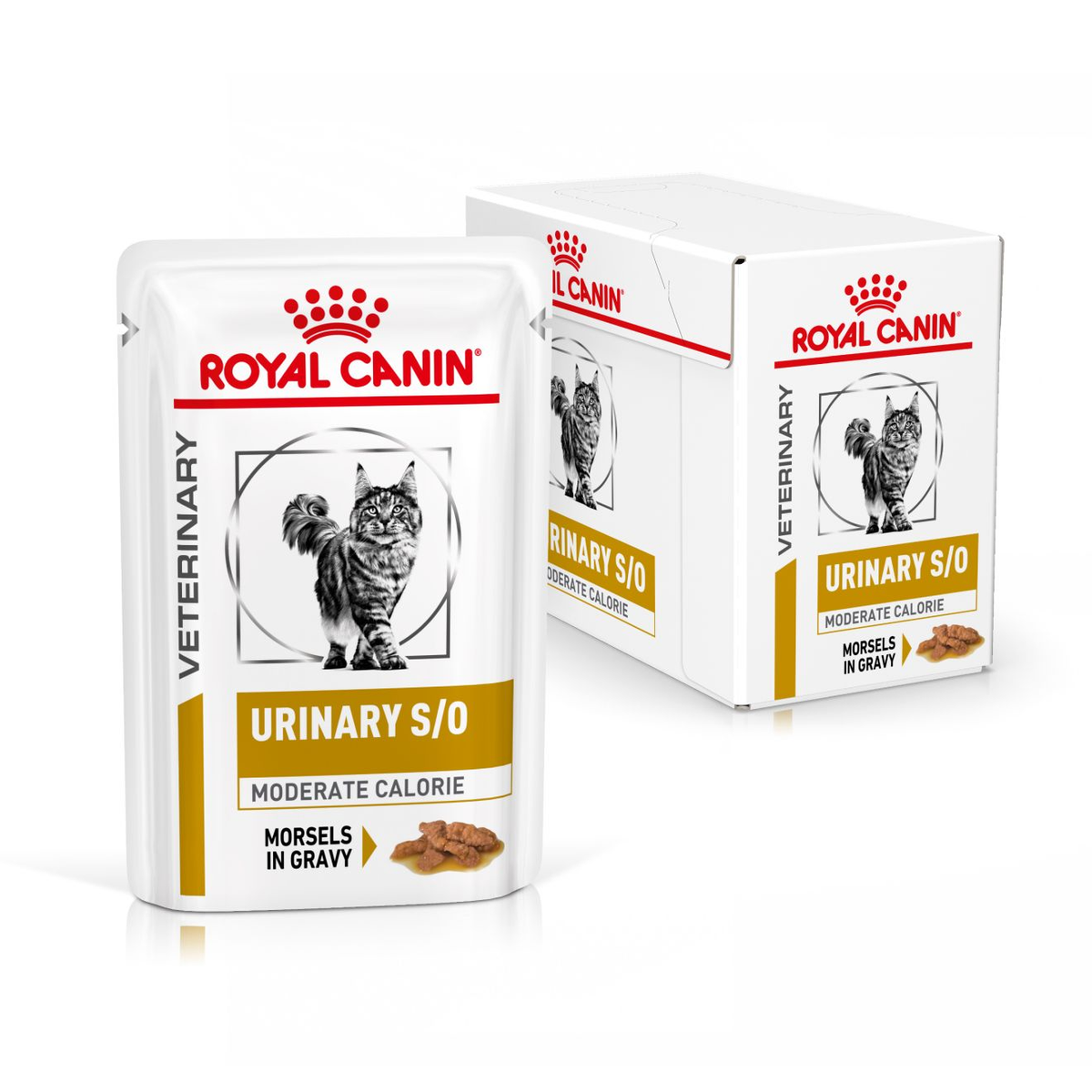 Royal Canin Veterinary Diets Urinary S/O Moderate Calorie Morcels in Gravy Pouch wet cat food 12 x 85g