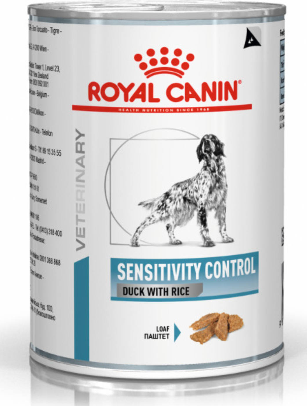Royal Canin Veterinary Diets Derma Sensitivity Control Duck Can 410g wet food for dogs TRIAL PACK