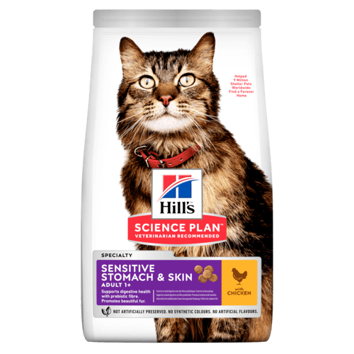 Hill's Science Plan Adult Sensitive Stomach & Skin with Chicken for Cats