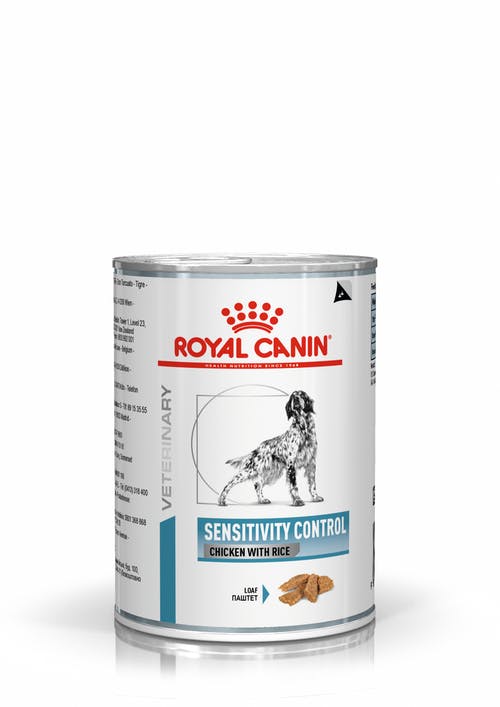 Royal Canin Veterinary Diets Derma Sensitivity Control Chicken Can 410g wet food for dogs TRIAL PACK