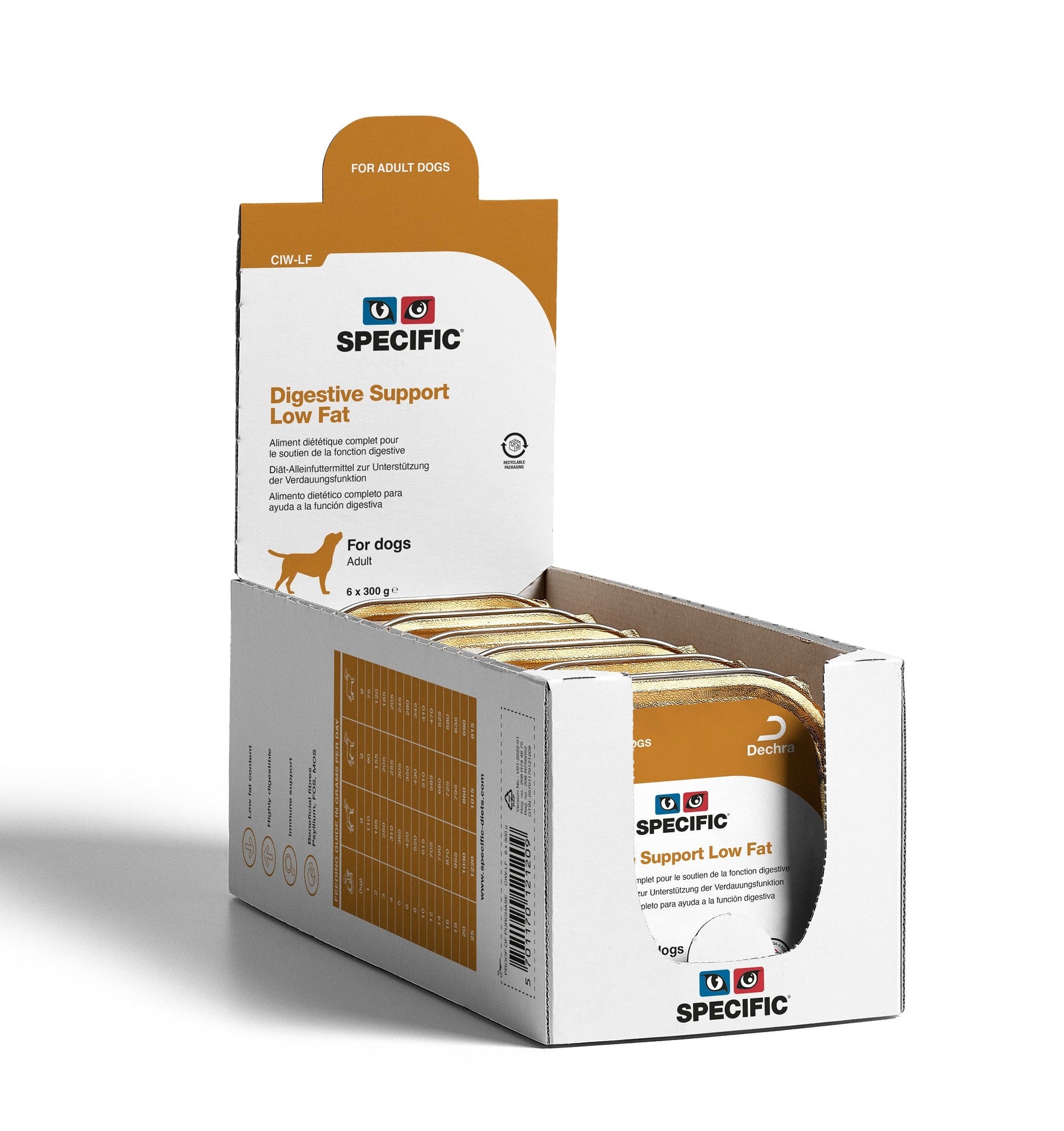 Specific CIW-LF Digestive Support Low Fat för hundar 6 x 300 g