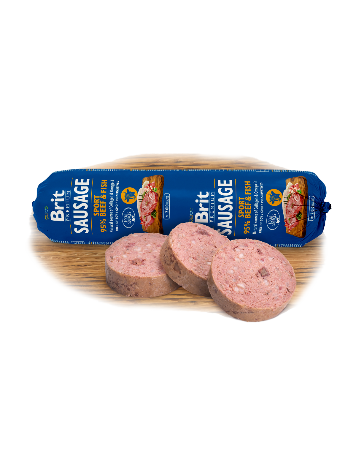 Brit Premium Sausage Sport – Beef & Fish Dog 800 g