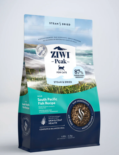 ZiwiPeak Steam & Torkad fisk för katter 2,2 kg
