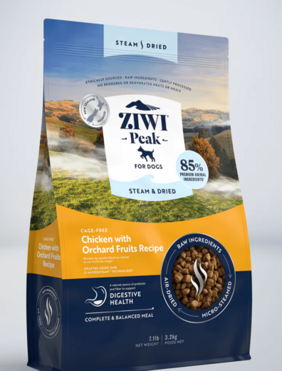 ZiwiPeak Steam & Torkad Kyckling för Hundar 3,2 kg