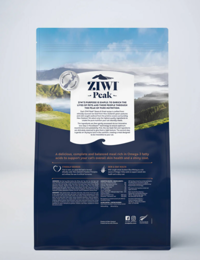 ZiwiPeak Steam & Torkat nötkött för katter 2,2 kg