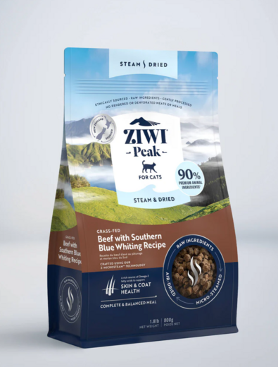 ZiwiPeak Steam & Dried Beef for Cats