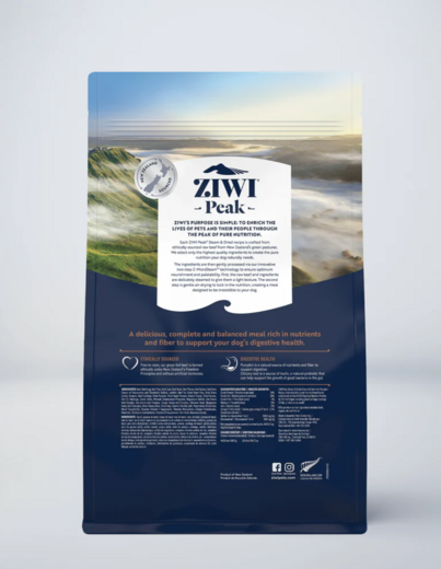 ZiwiPeak Steam & Torkat nötkött för hundar 800 g