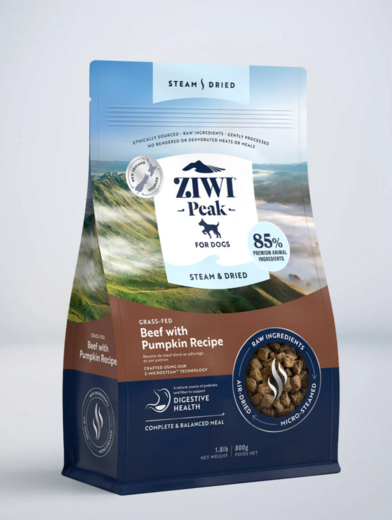 ZiwiPeak Steam & Dried Beef for Dogs