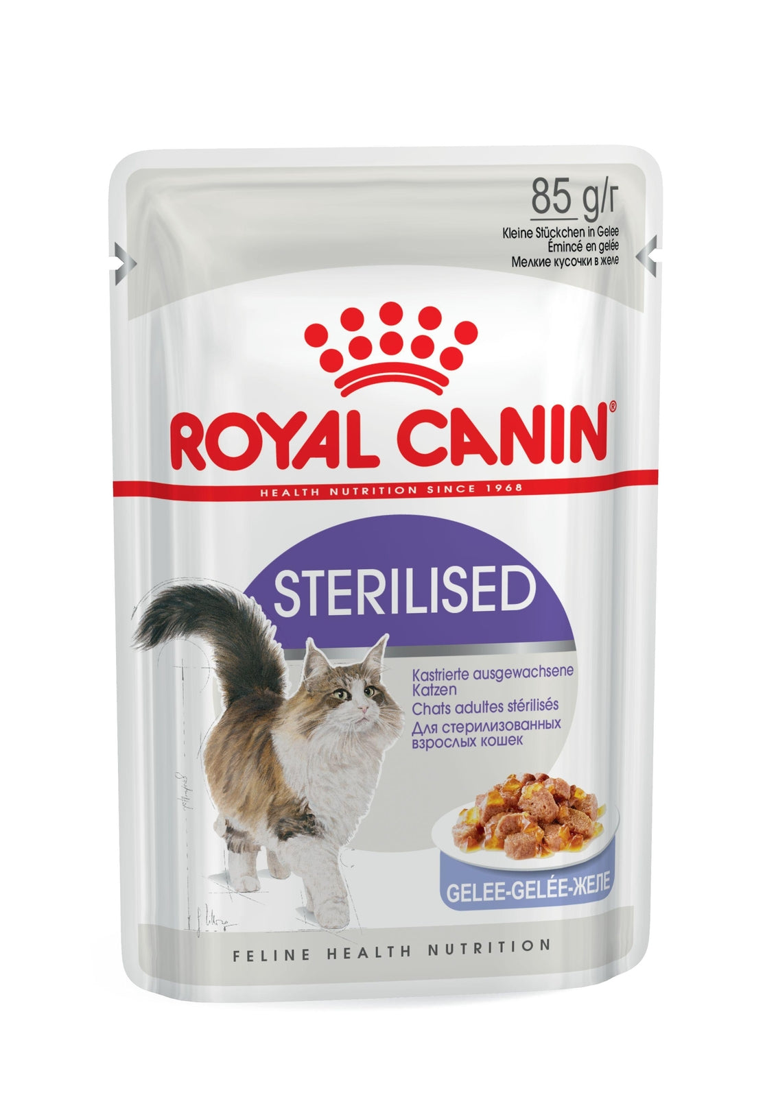Royal Canin Sterilised Jelly Adult wet food for cats 12 x 85 g