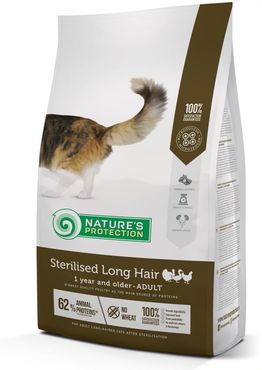 Nature's Protection Sterilised long hair fågel 2 kg för katter