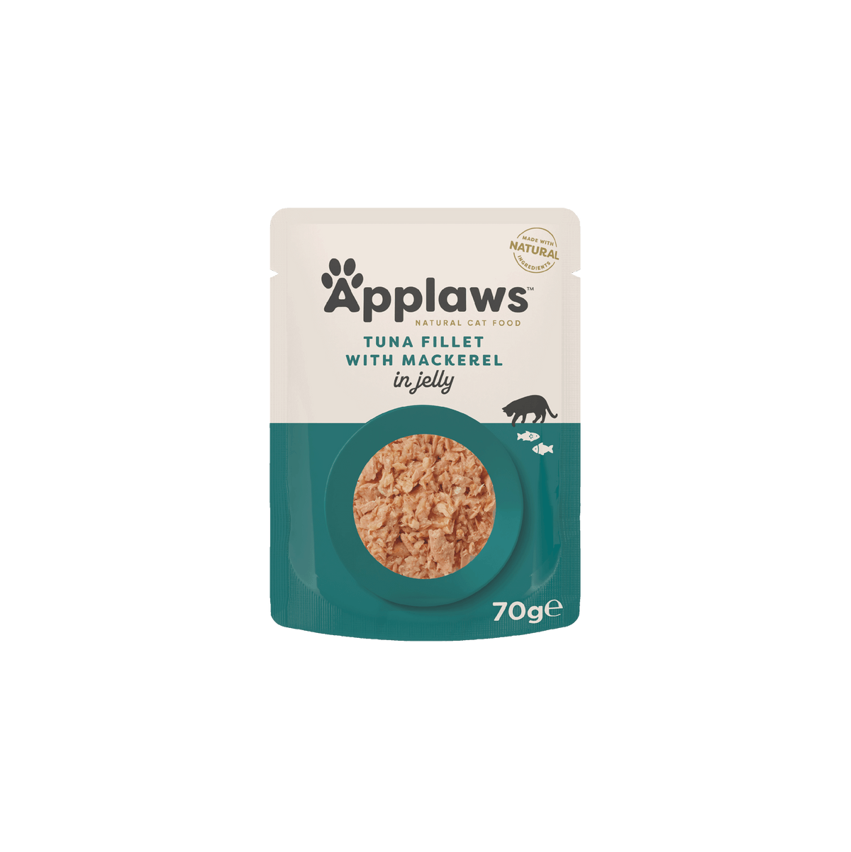 Applaws Adult Tonfiskfilé med Makrill i Gelé 70 g våtfoder för katter