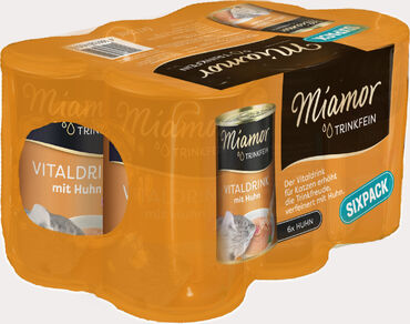 Miamor Trinkfein Vitaldrink with Chicken 6 x 135 ml for cats