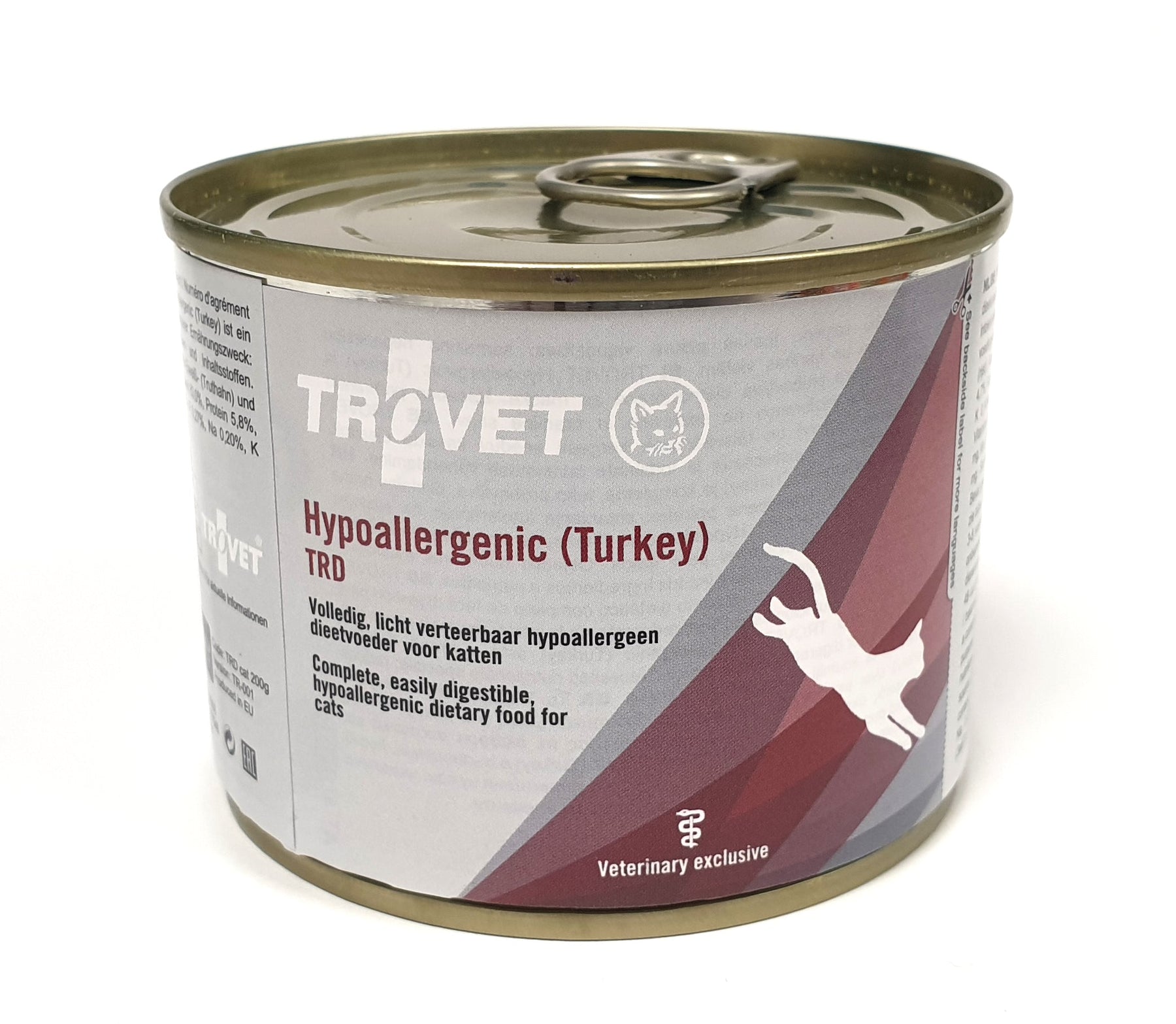 Trovet TRD Hypoallergen kalkon-ris för katter 6 x 200 g