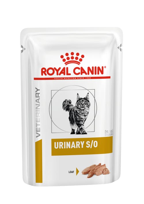 Royal Canin Veterinary Diets Urinary S/O Loaf Pouch wet cat food 12 x 85g