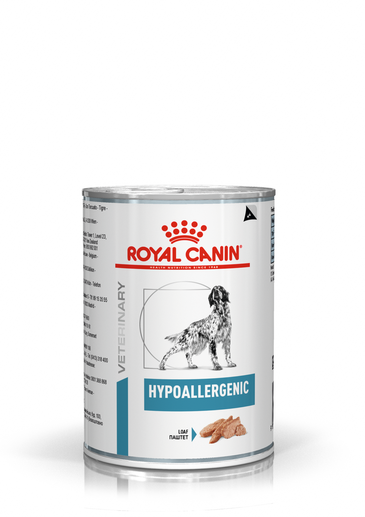 Royal Canin Veterinary Diets Derma Hypoallergenic Loaf Can wet food for dogs 400g