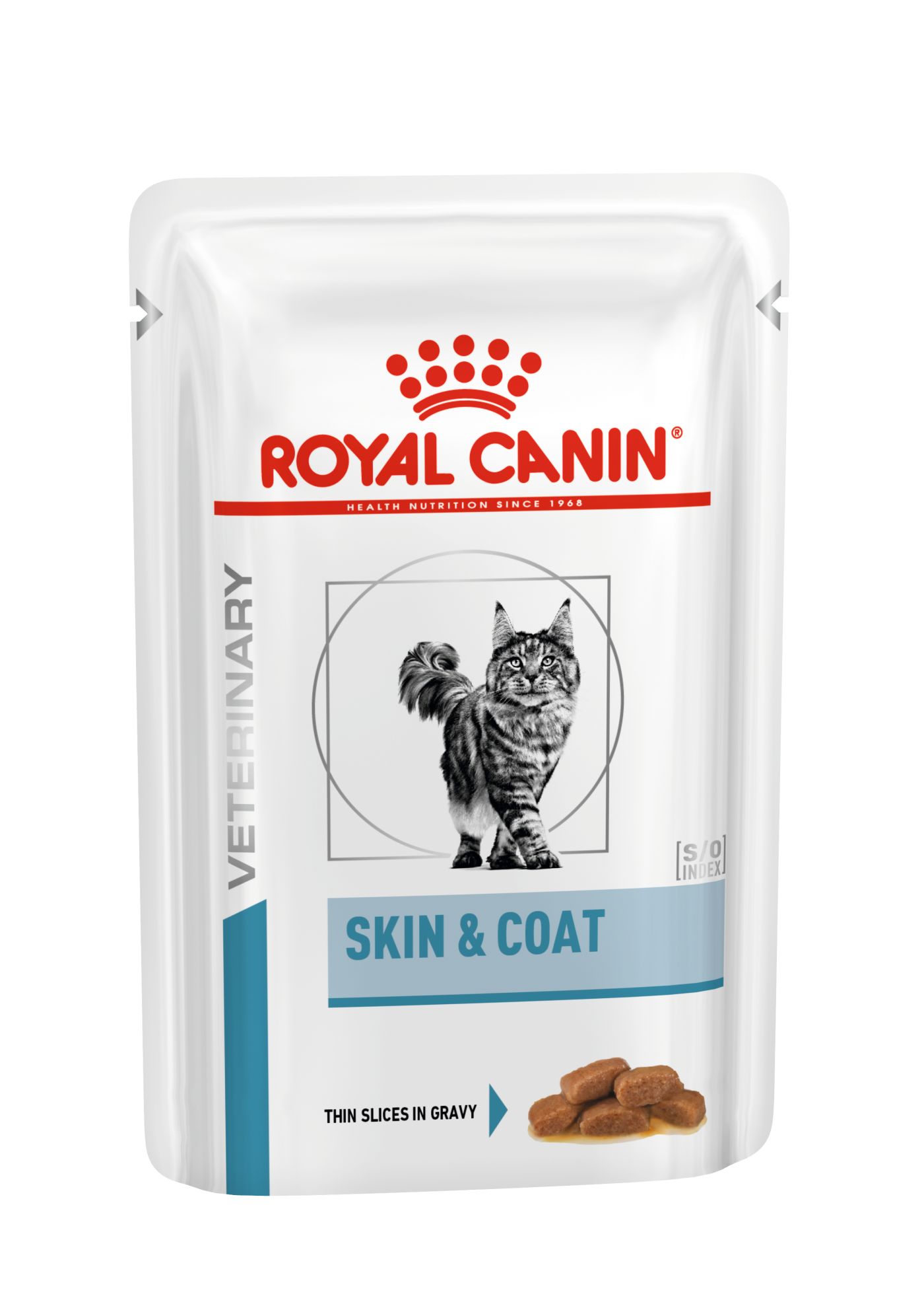 Royal Canin Veterinary Diets Derma Skin & Coat Pouch 12x85g våtfoder för katt smakprov