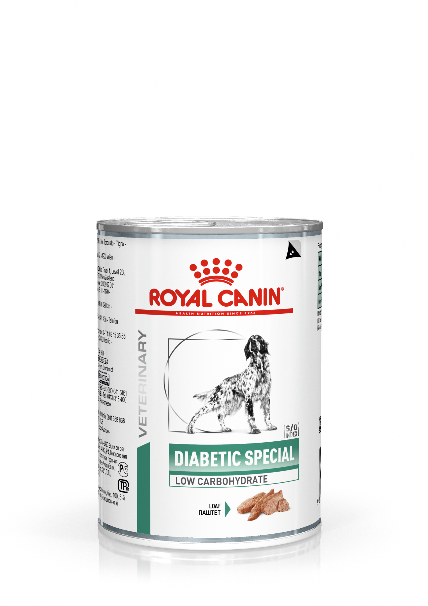 Royal Canin Veterinary Diets Weight Management Diabetic Special Low Carbohydrate Paté våtfoder för hund 410 g